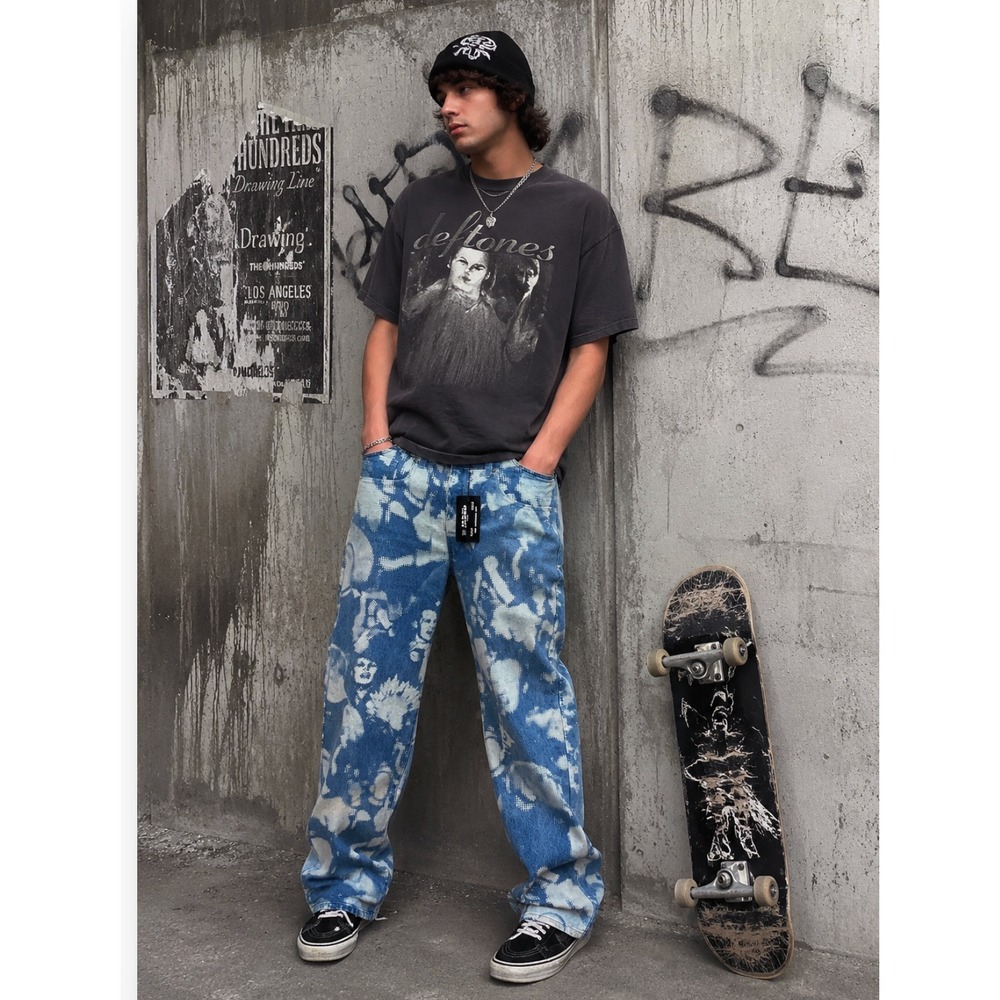 Jaded‎ London Jeans W28 FITS 30x33 Mens Relaxed Straight Crowd Discharge